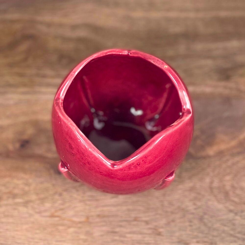 Nelson-McCoy Magenta Tulip Shaped 4" Ball Planter / Circa 1940